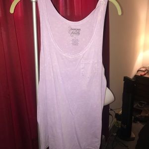 Purple Faded Tank With Pocket-Sirens & Dolls